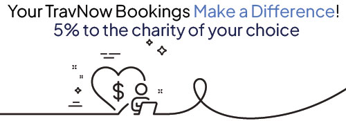 Your TravNow Bookings Benefit Charity